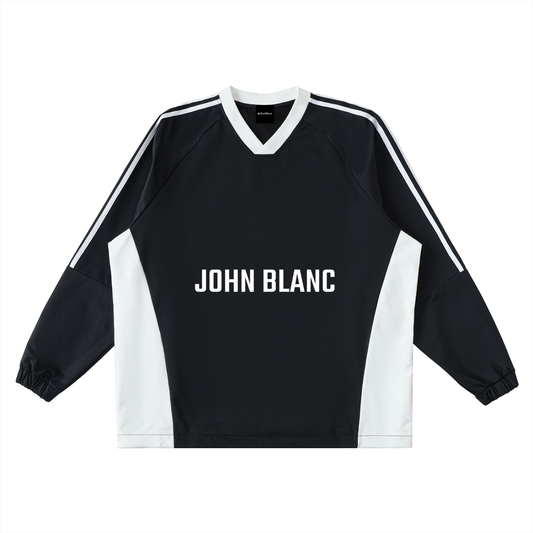 Contrast John ODMPOD sneaker with black and white color blocking, featuring stylish laces and a modern athletic design.