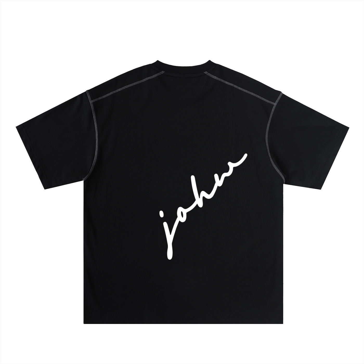 Oversized Contrast-Stitched Cotton Tee