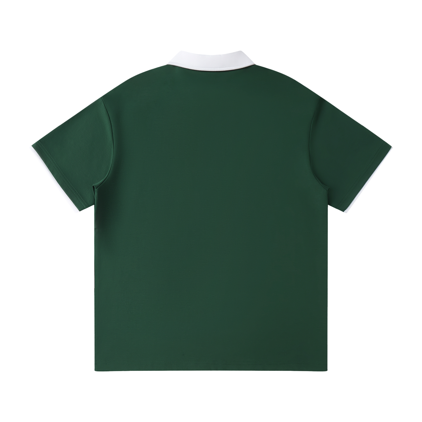 Classic ODMPOD John Polo shirt in navy with a button-down collar and short sleeves, displayed on a hanger.